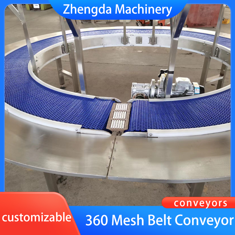 360 degree mesh belt conveyor