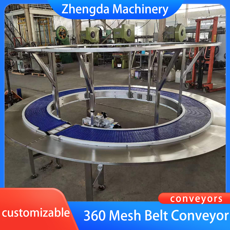 360 degree mesh belt conveyor