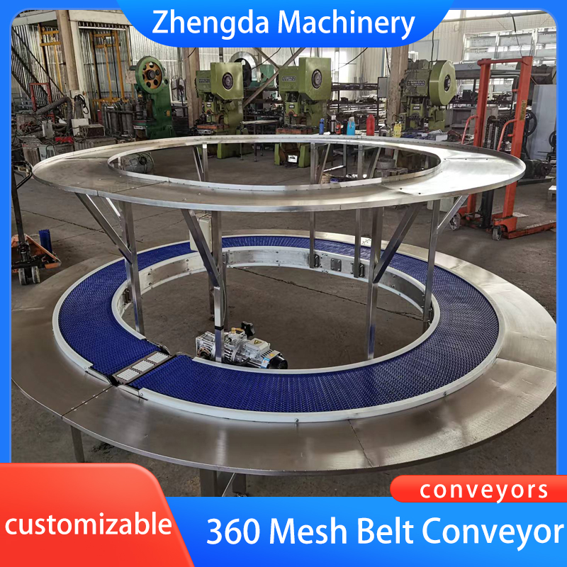 360 degree mesh belt conveyor